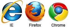 支持Internet Explorer(IE浏览器)、Firefox(火狐浏览器)、Chrome(谷歌浏览器)